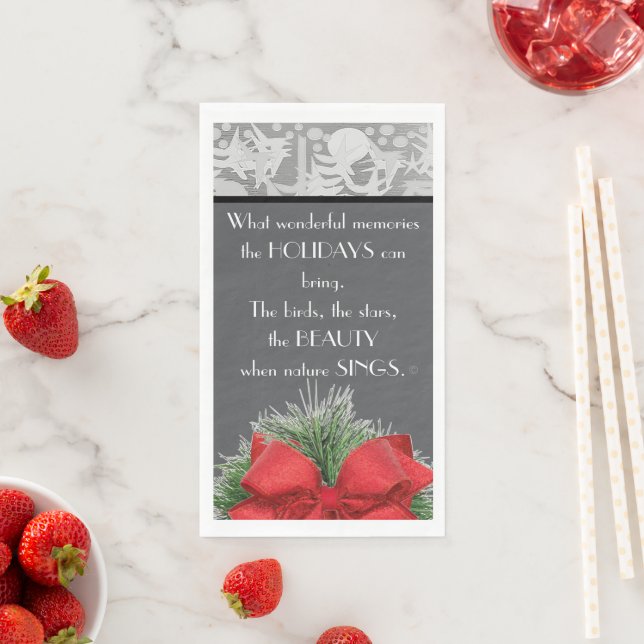 HOLIDAY  PAPER GUEST TOWELS (Insitu)