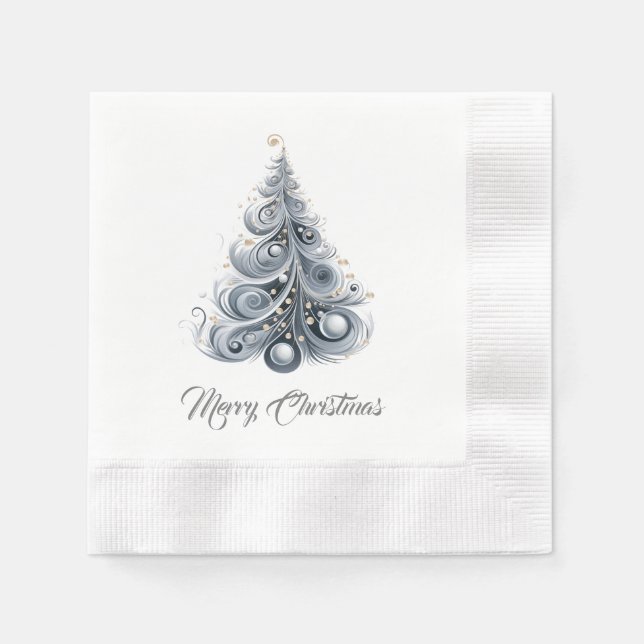 Holiday Paper Napkin Cocktail Size (Front)