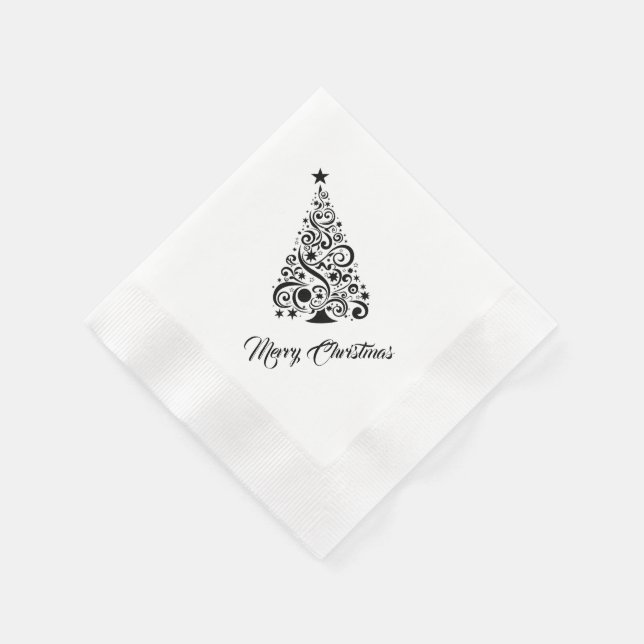 Holiday Paper Napkins Cocktail Size (Corner)