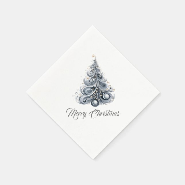 Holiday Paper Napkins Cocktail Size (Corner)