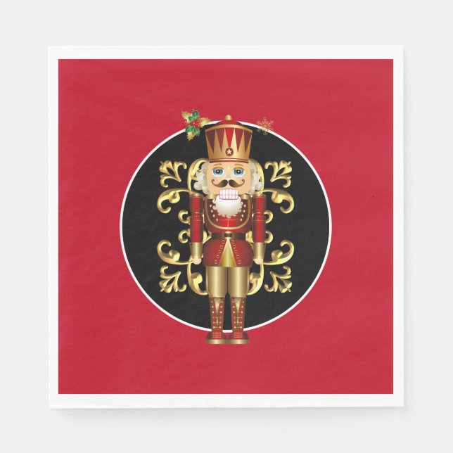 Holiday Paper Napkins-Nutcracker Napkins (Front)