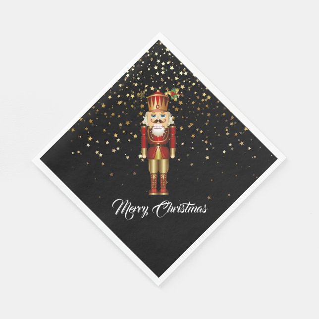 Holiday Paper Napkins-Nutcracker Napkins (Corner)