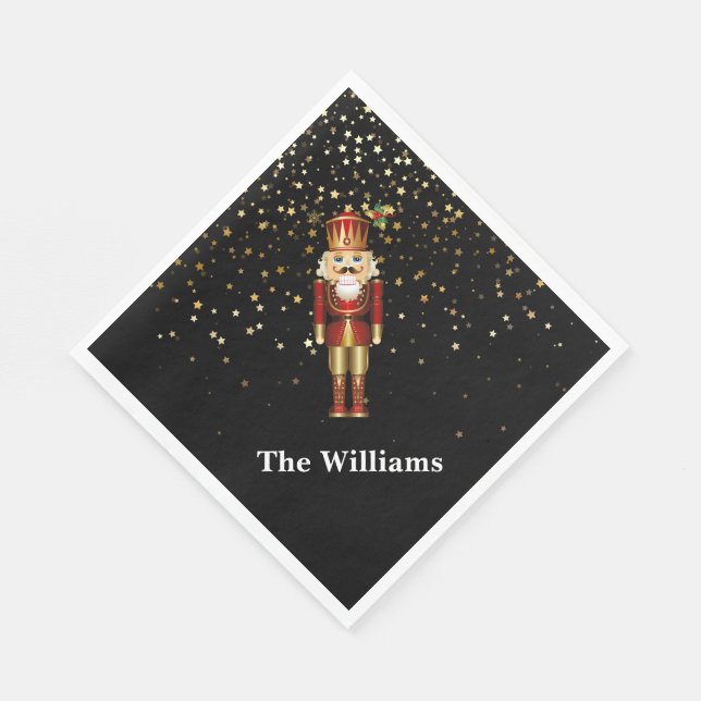 Holiday Paper Napkins-Nutcracker Napkins (Corner)