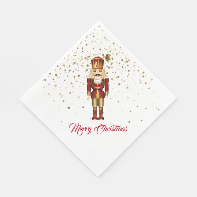 Holiday Paper Napkins-Nutcracker Napkins (Corner)