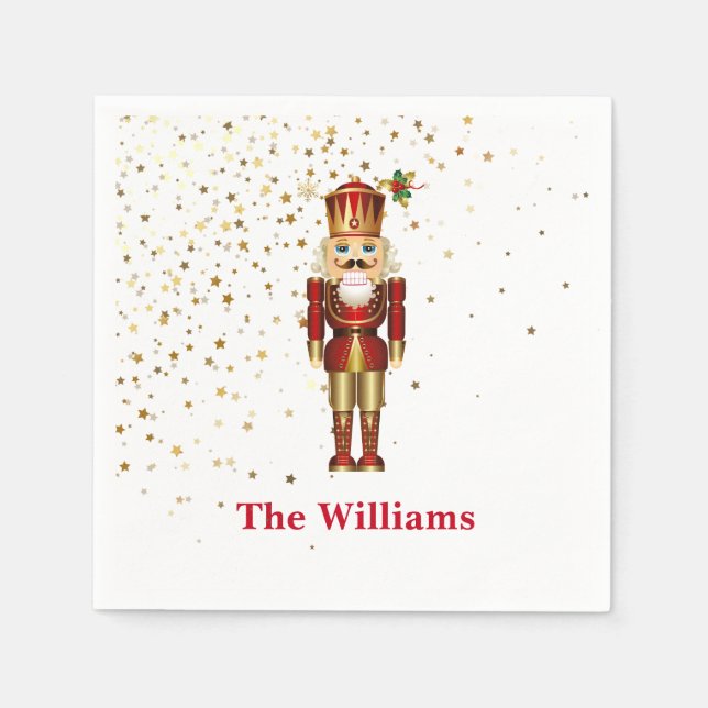 Holiday Paper Napkins-Nutcracker Napkins (Front)