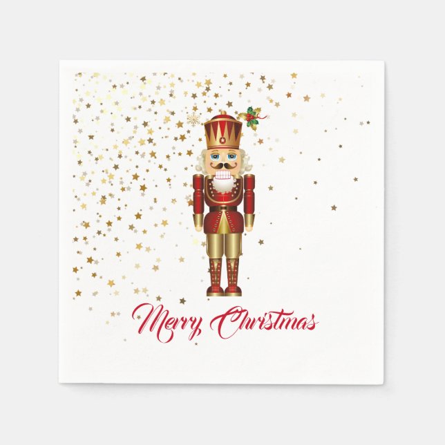Holiday Paper Napkins-Nutcracker Napkins (Front)