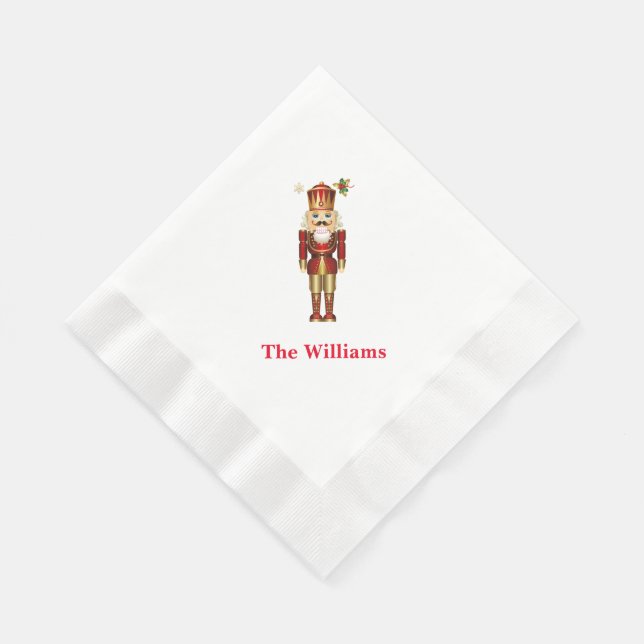 Holiday Paper Napkins-Nutcracker Napkins (Corner)