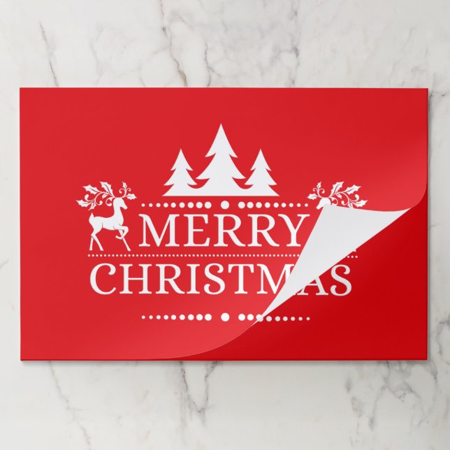 Holiday Paper Placemats (Folded)