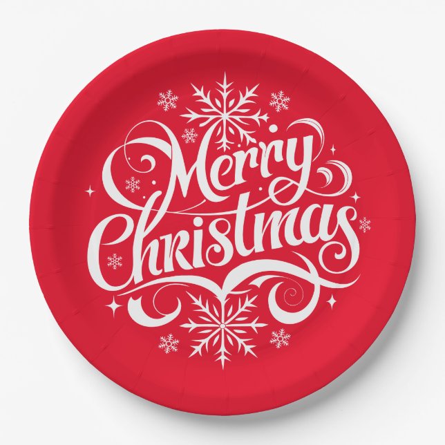 Holiday  paper plates (Front)