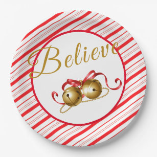 Believe Christmas Plates