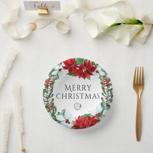 Holiday Party Add Logo Corporate Christmas Party Paper Bowls