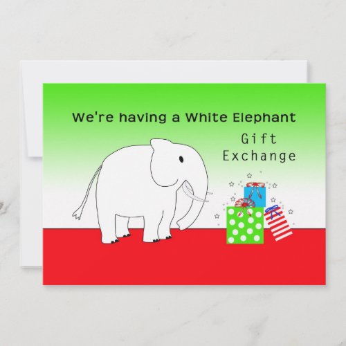Holiday Party and Gift Exchange Invitation
