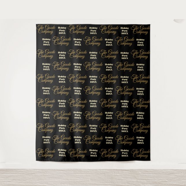 Holiday Party Backdrop Step and Repeat (Front)