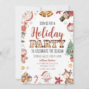 Holiday Party Celebrate Season  Invitation