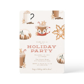 Holiday Party Christmas Treats and Cookies Invitation