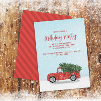 Holiday Party Classic Red Truck Script