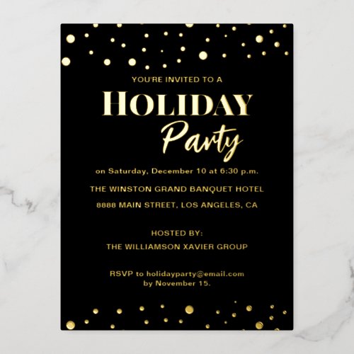 Holiday Party Hosted by Corporate Custom