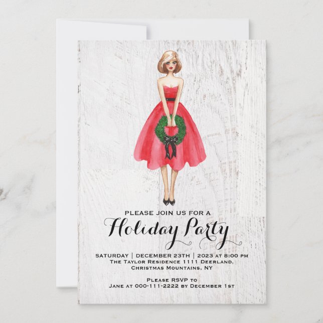 Holiday Party Invitation (Front)