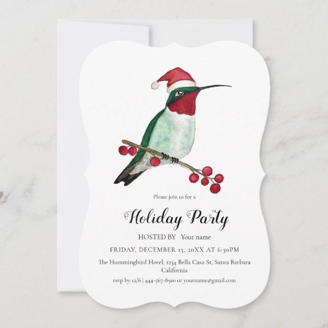 Holiday Party  Invitation (Front)