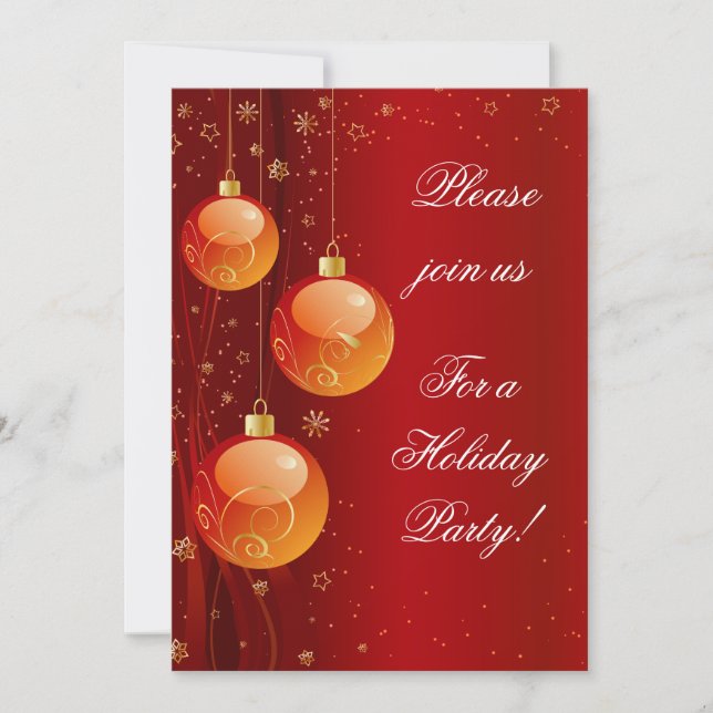 Holiday Party Invitation (Front)