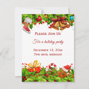 Holiday Party Invitation Business or Personal
