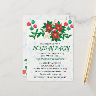 Holiday Party Invitation Card