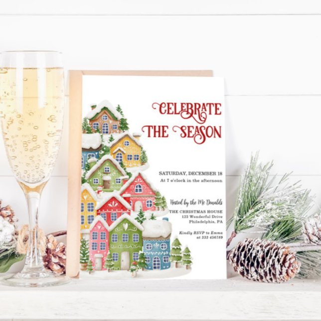 Holiday Party Invitation Celebrate the season (Creator Uploaded)