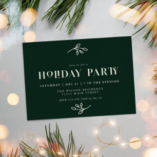 Holiday Party Invitation Christmas Party Invite
