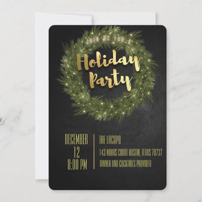 Holiday Party Invitation Custom Company Party ! (Front)
