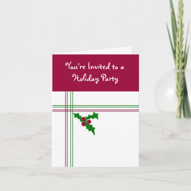 Holiday Party Invitation... Invitation (Front)