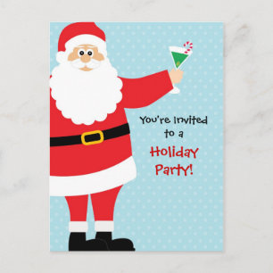 Holiday Party Invitation Postcard