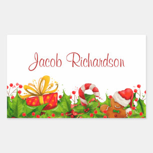 Holiday Party Invitation Stickers