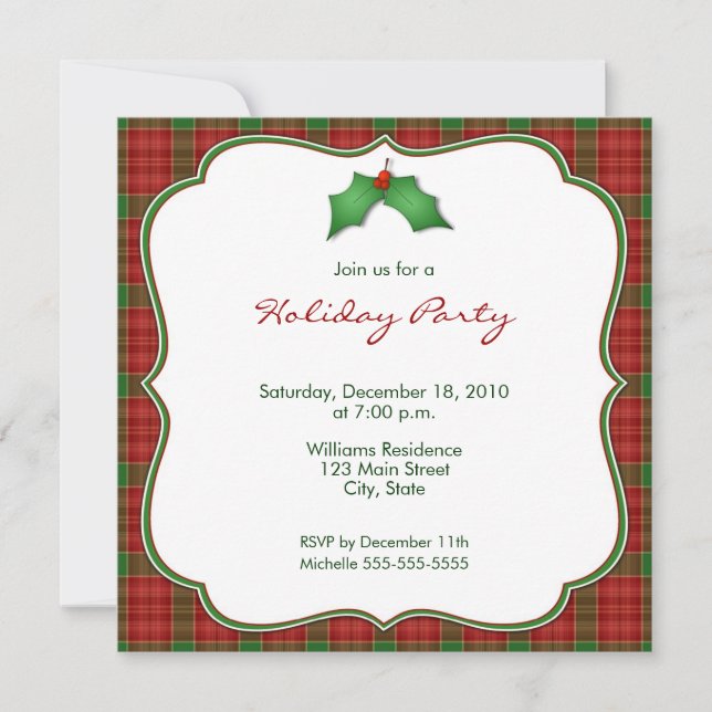 Holiday Party Invitations (Front)