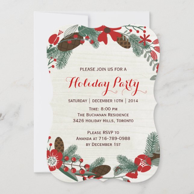 Holiday Party Invitations (Front)