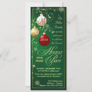 Holiday Party Invitations - Open House