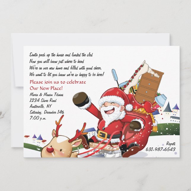 Holiday Party - Moving Announcement (Front)