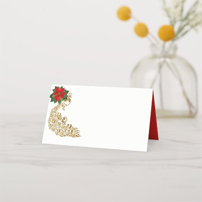 Holiday Party Name Place Card (Front)