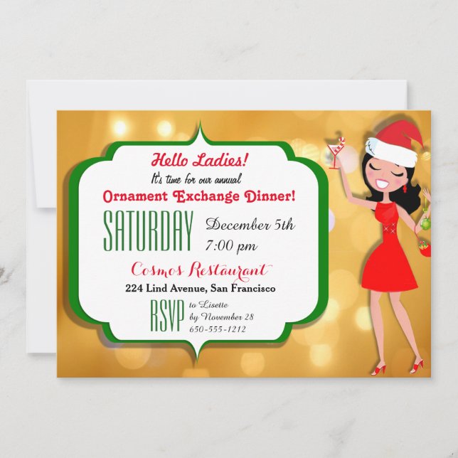 Holiday Party or Dinner Invite (Front)