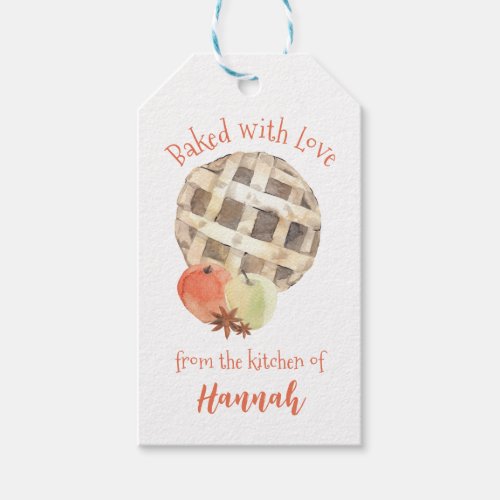 Holiday Pastry Bakery Baked with Love Gift Tags