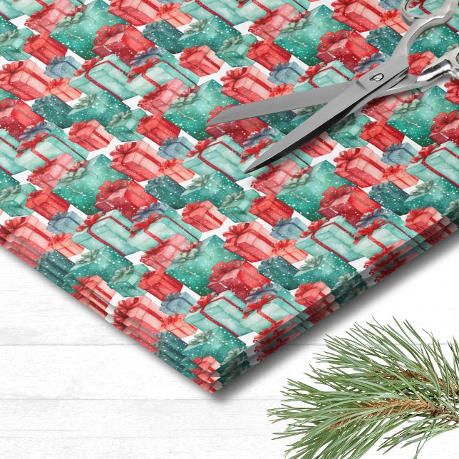 Holiday Pattern Christmas Tissue Paper (Classic Holiday Pattern Christmas Tissue Paper)