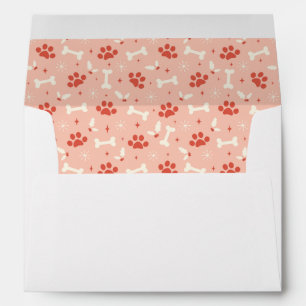 Holiday Paws & Bones Christmas Pattern Envelope