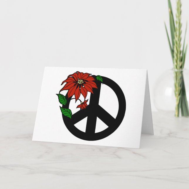 Holiday Peace Symbol Card (Front)