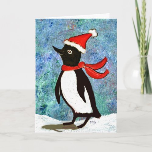 Holiday Penguin Card