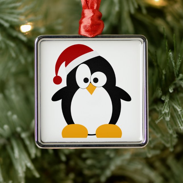 Holiday Penguin Customizable Ornaments (Tree)