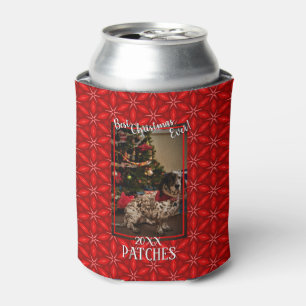 Holiday Pet Photo Template Best Christmas Ever Can Cooler