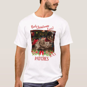Holiday Pet Photo Template Best Christmas Ever T-Shirt