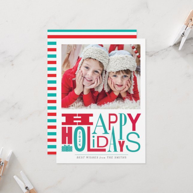 Holiday Photo Card (Front/Back In Situ)