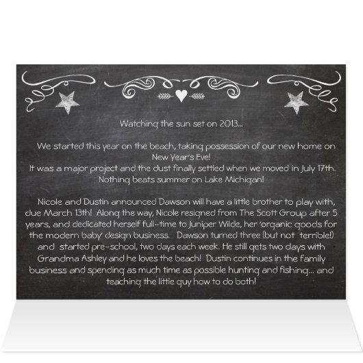 Holiday Photo Card (Inside Horizontal (Top))