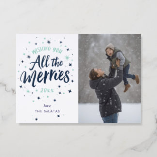 Holiday Photo Card | All the Merries