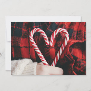 HOLIDAY PHOTO CARD   Christmas Candy Canes